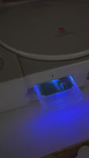 Light Up Blue Genuine PS1 Sony Playstation 1 Memory Card 1MB